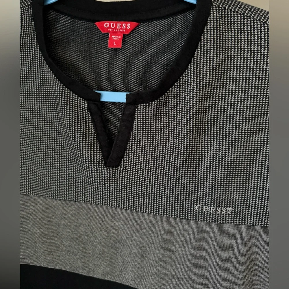 Guess Black and Gray Short Sleeve Tee - Picture 2 of 7